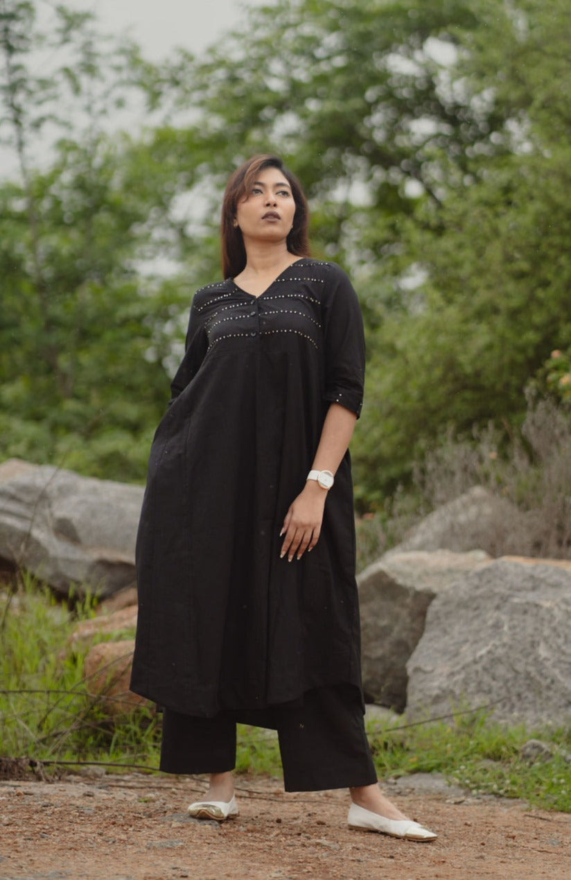 Black kurta