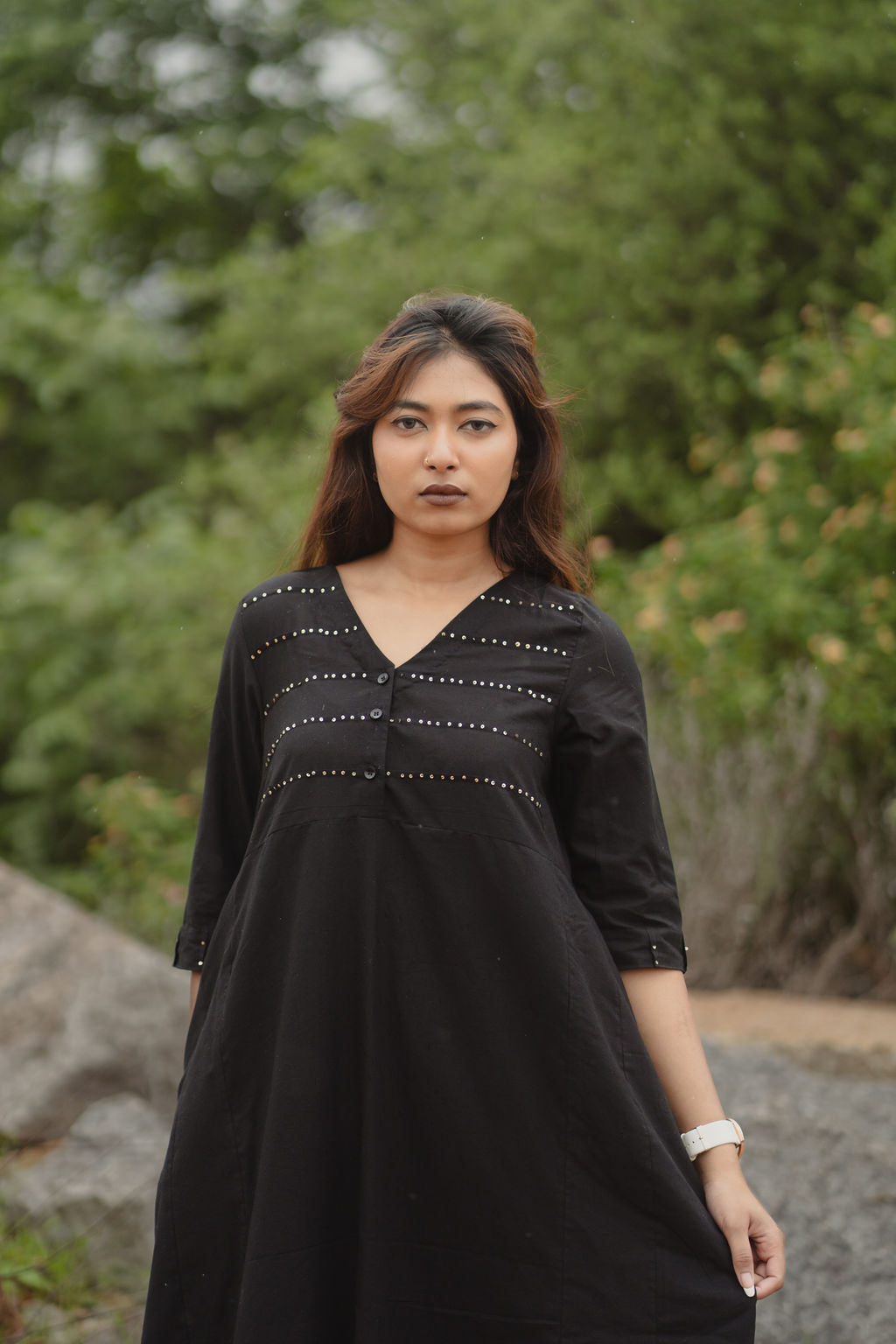 Black kurta