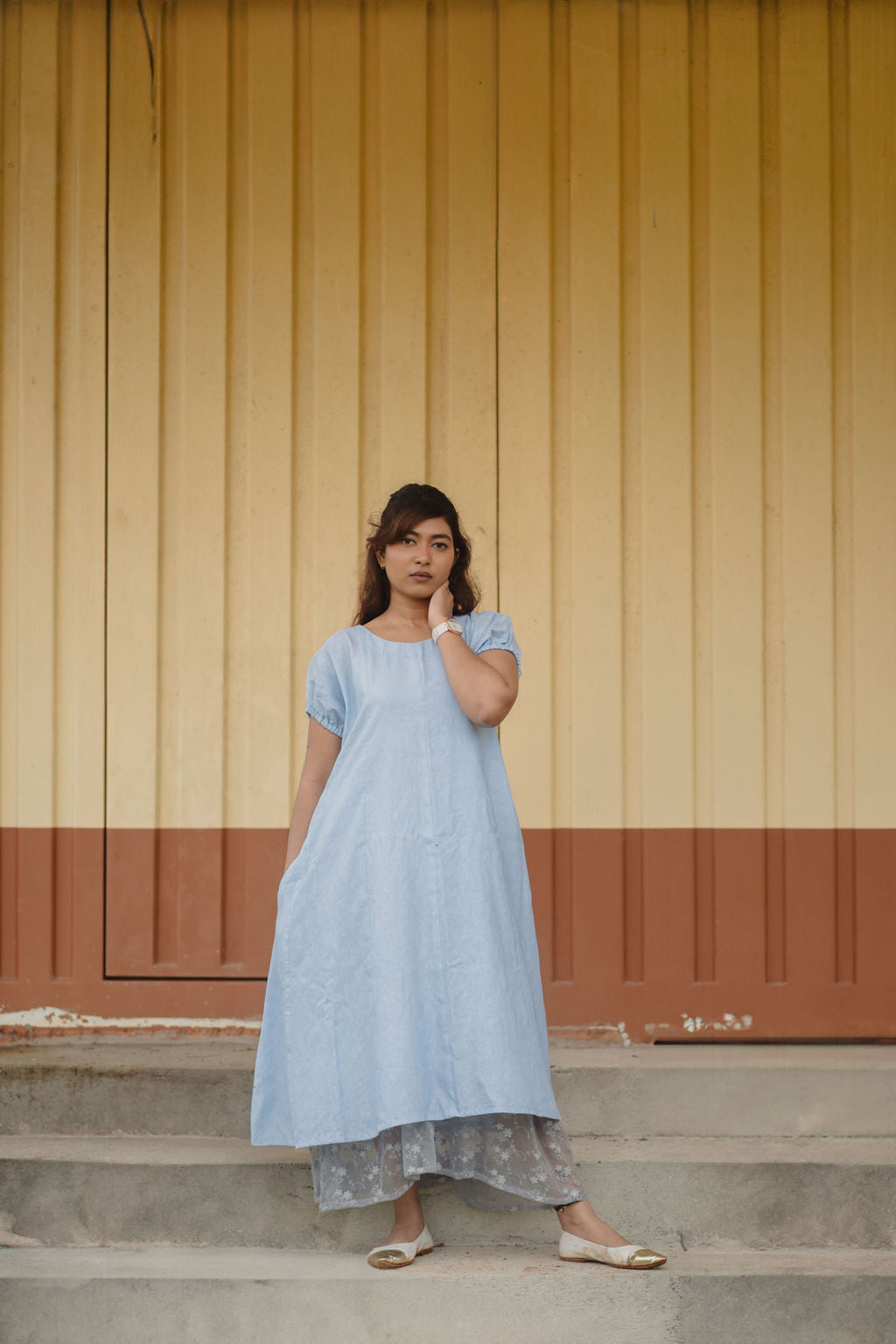 Azure Dream Linen dress