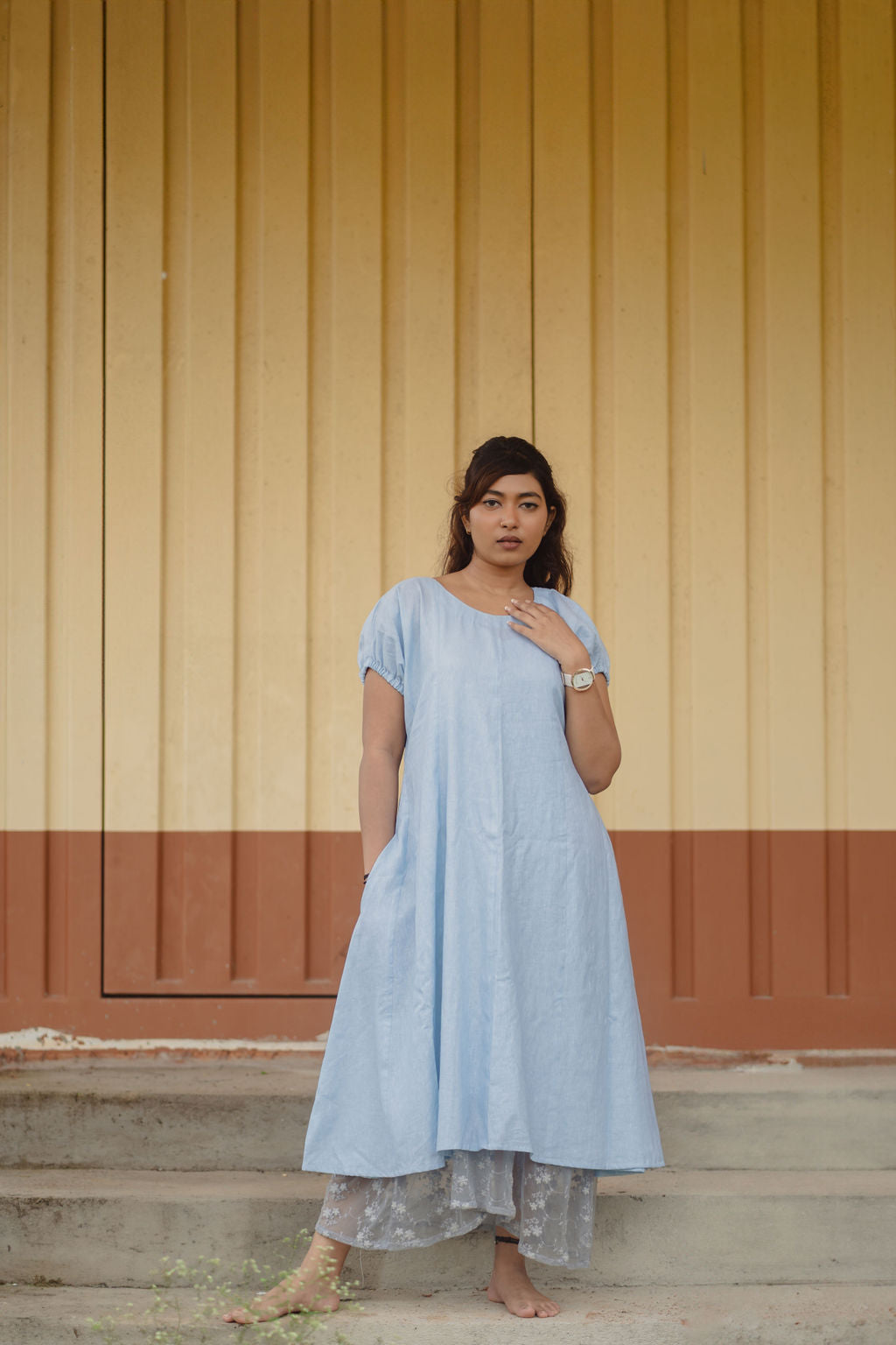 Azure Dream Linen dress