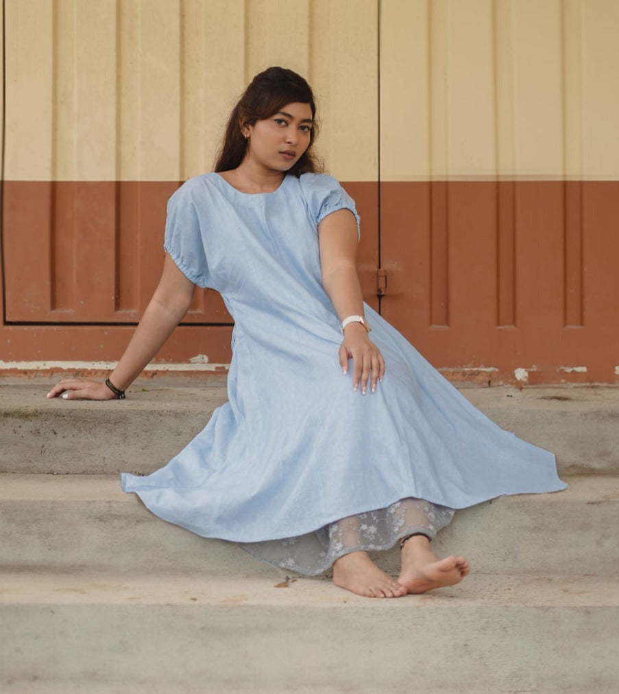 Azure Dream Linen dress