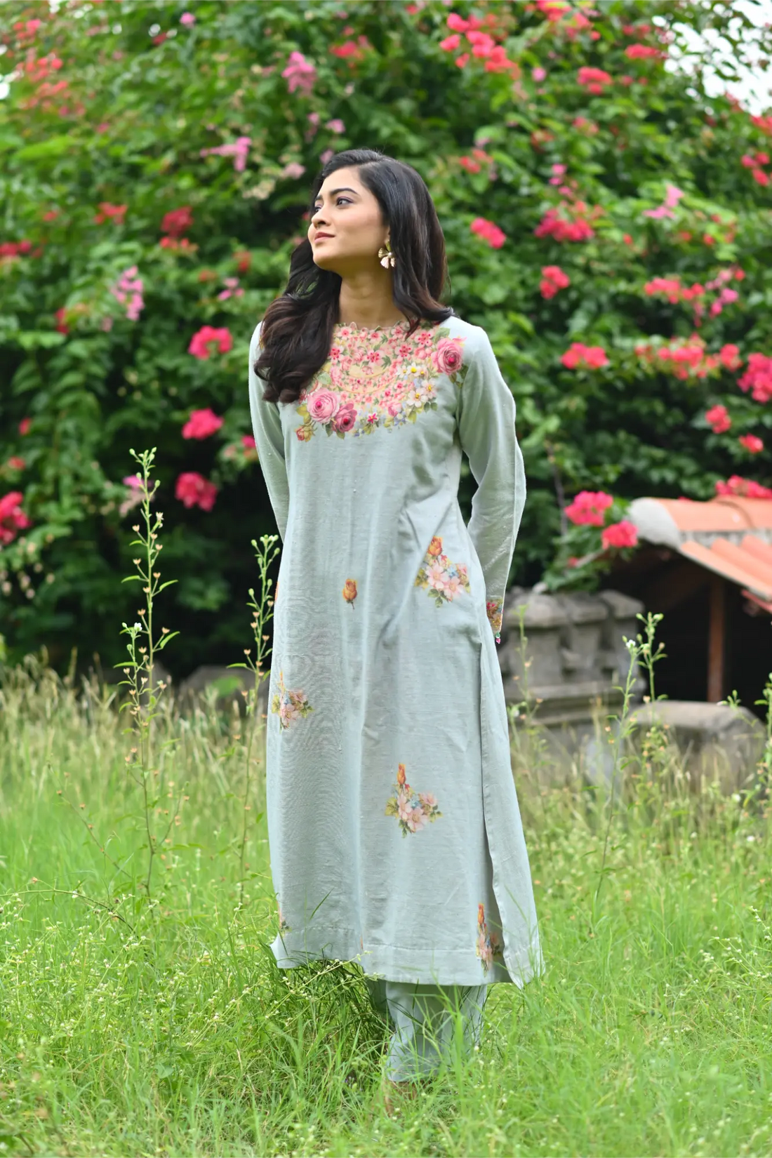 Florals in the Mist kurta set