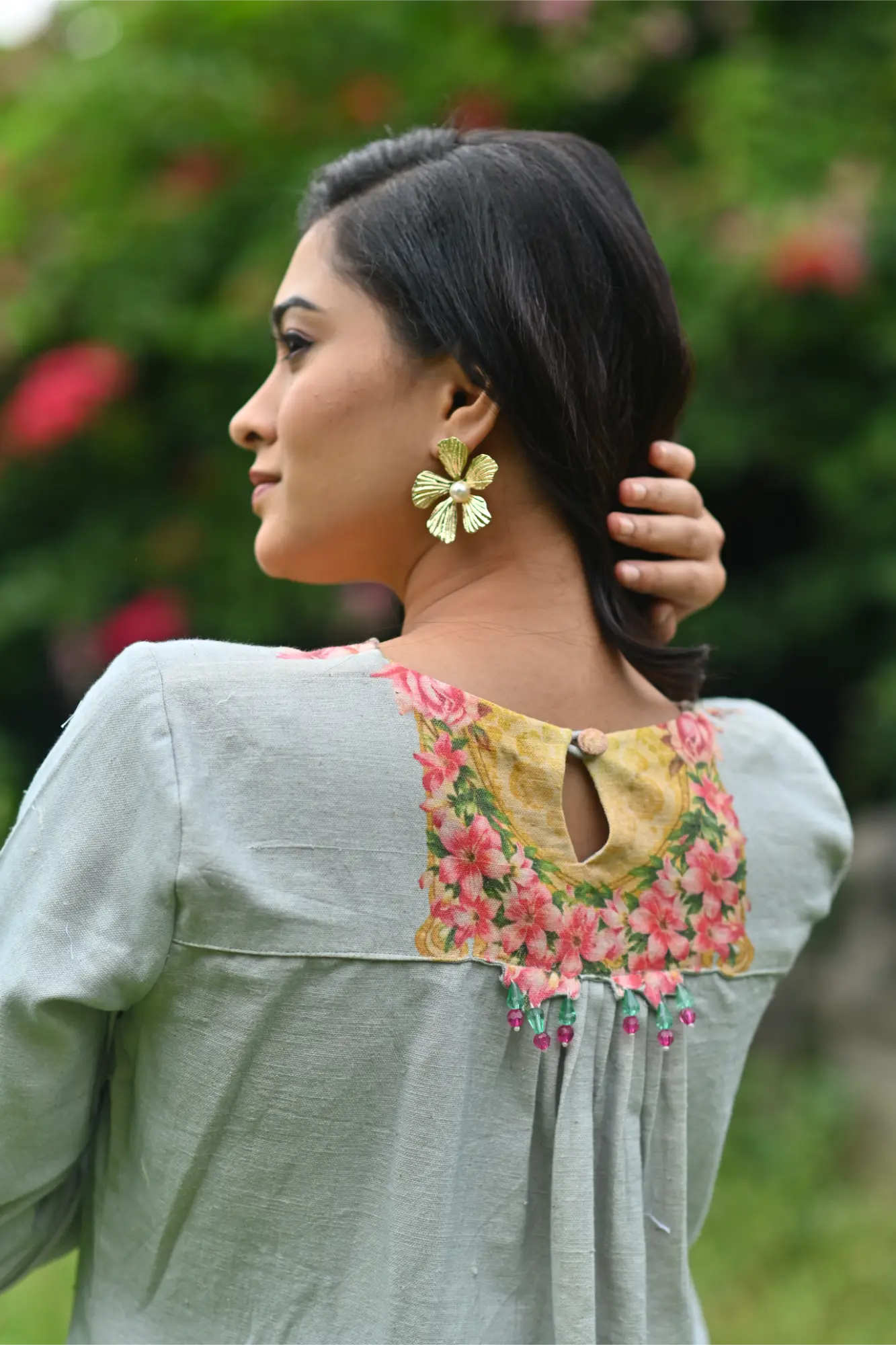 Florals in the Mist kurta