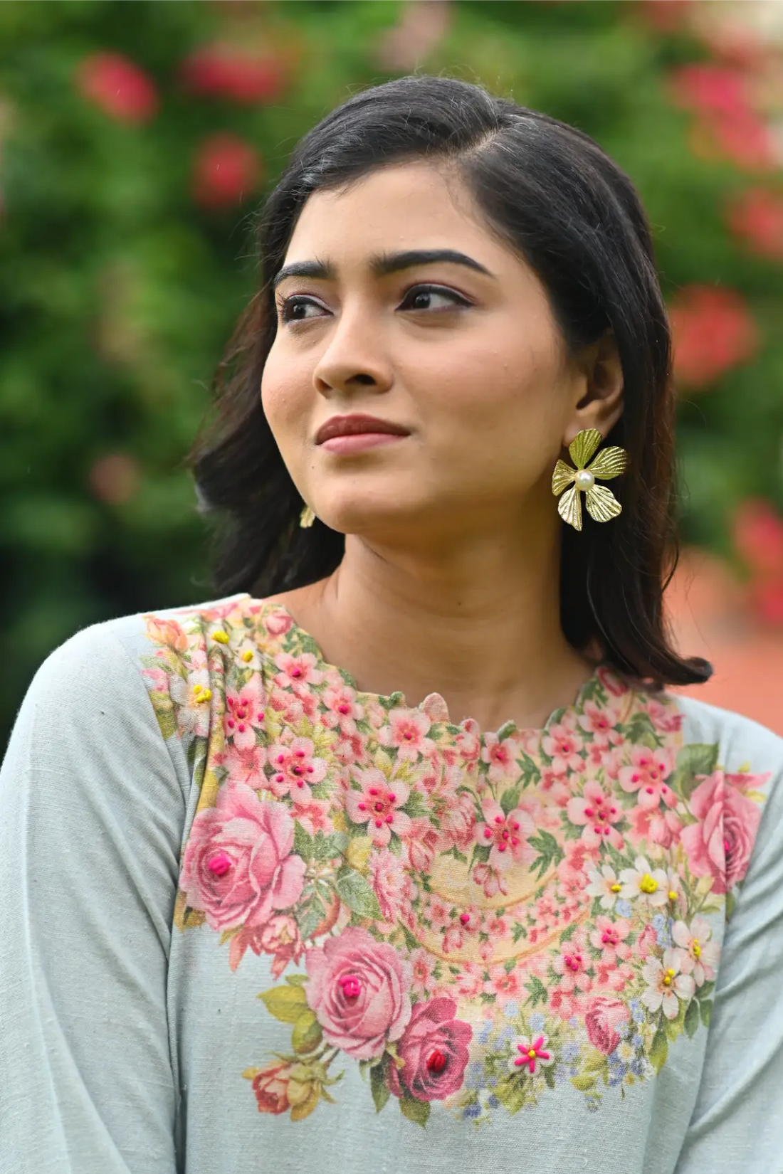 Florals in the Mist kurta