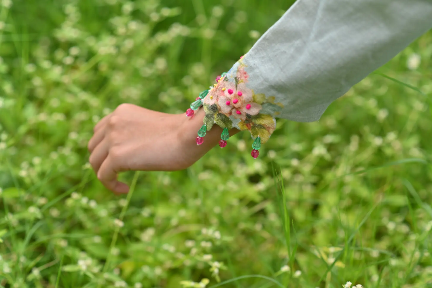 Florals in the Mist kurta