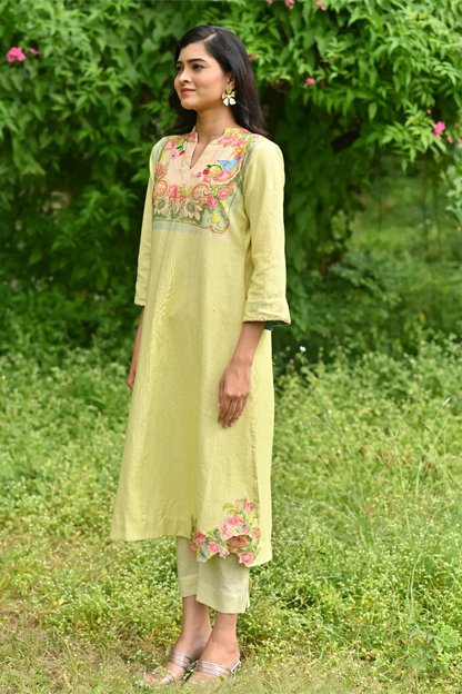 Meadow Cut Work Kurta