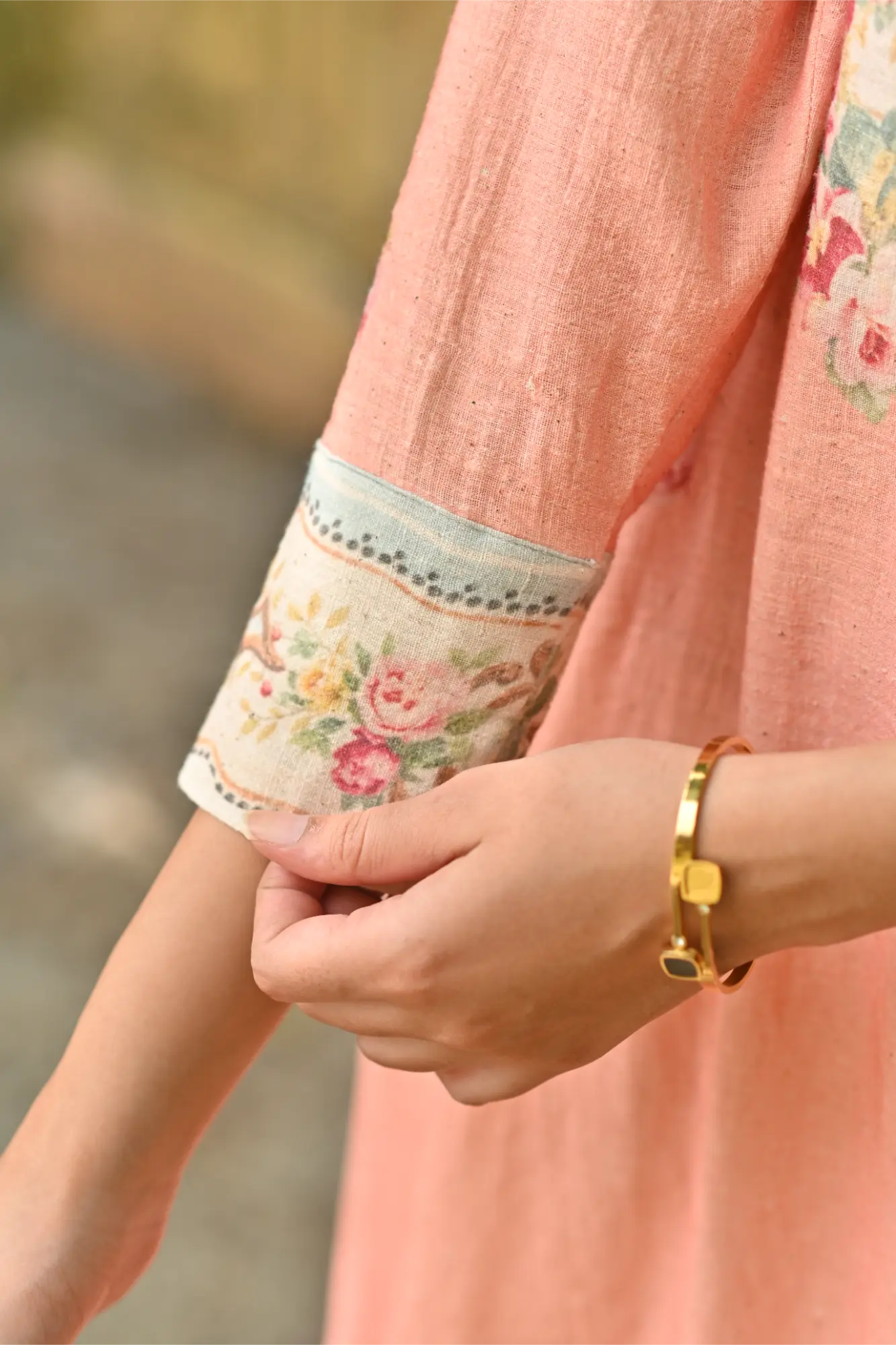 peach Petal Grace kurta