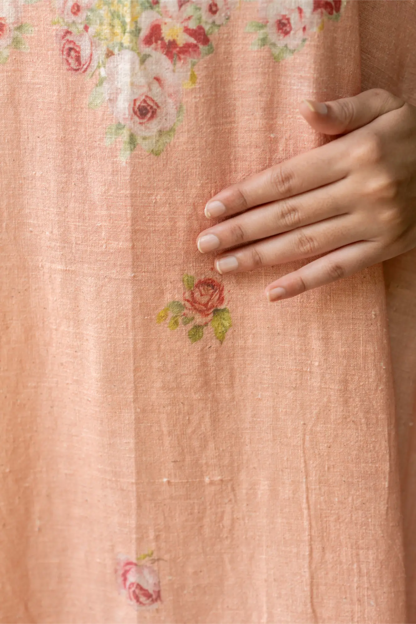 peach Petal Grace kurta