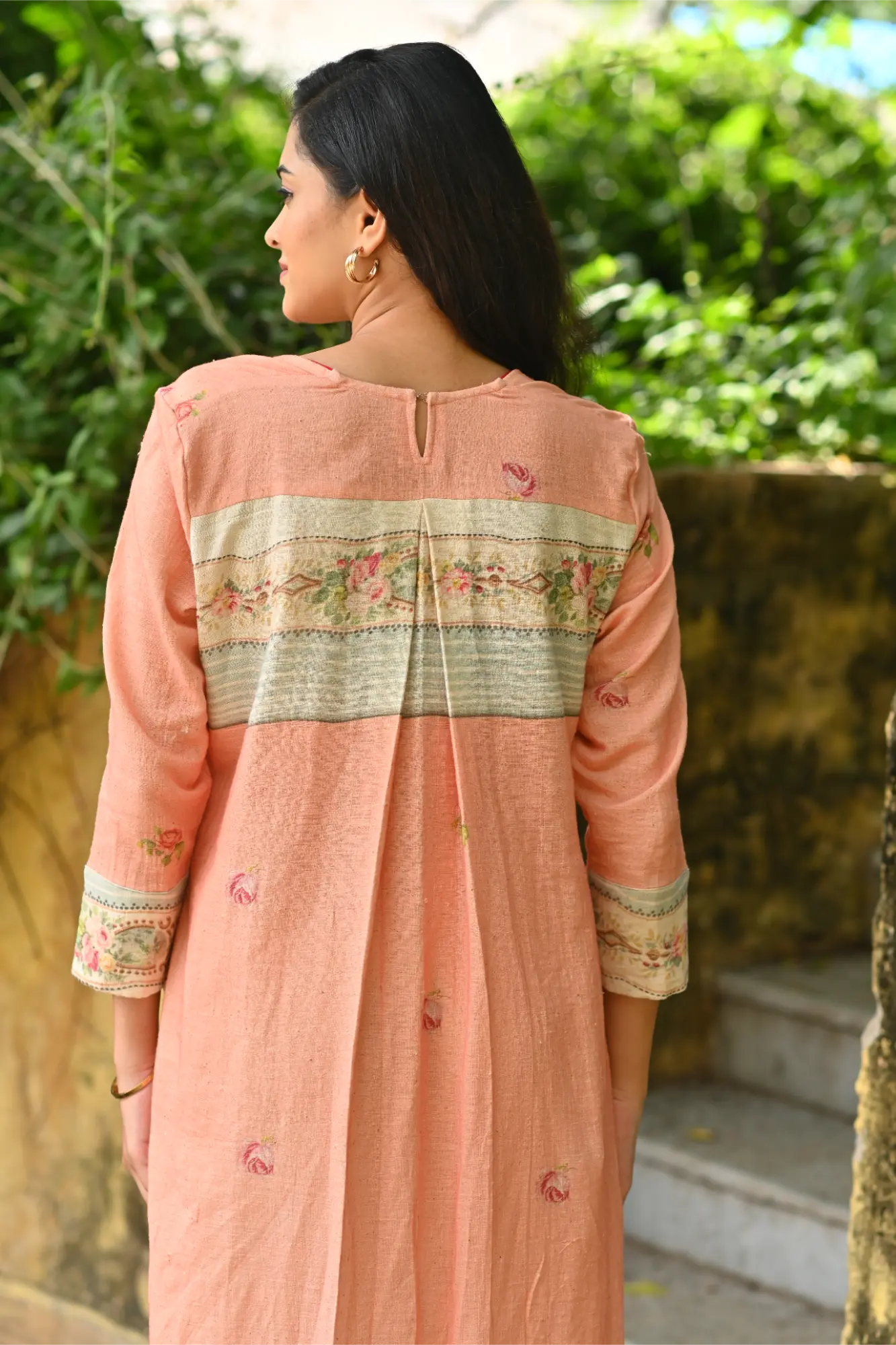 peach Petal Grace kurta