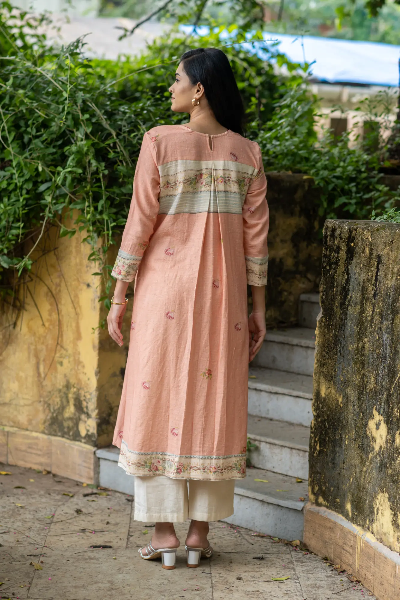 peach Petal Grace kurta