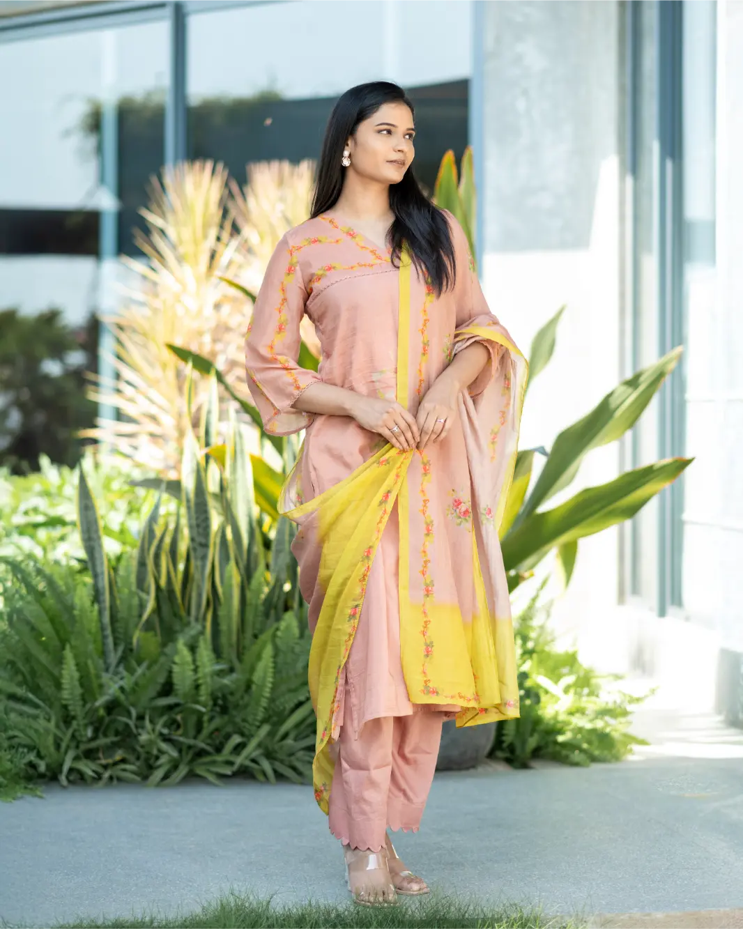 Crimson Vine Dupatta