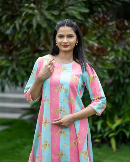 Retro Tide Kurta Set
