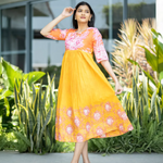 Electric Sorbet Printed Linen Dress