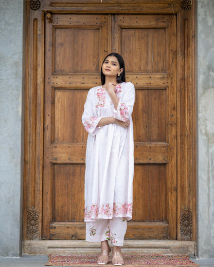 Frosted Roses Kurta Set