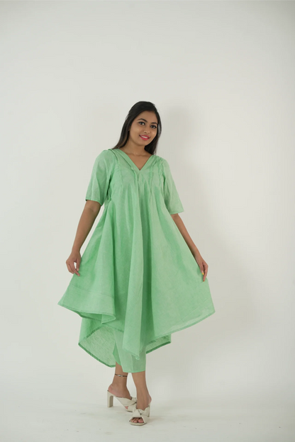 Green cotton co-ord set ( summer wear)