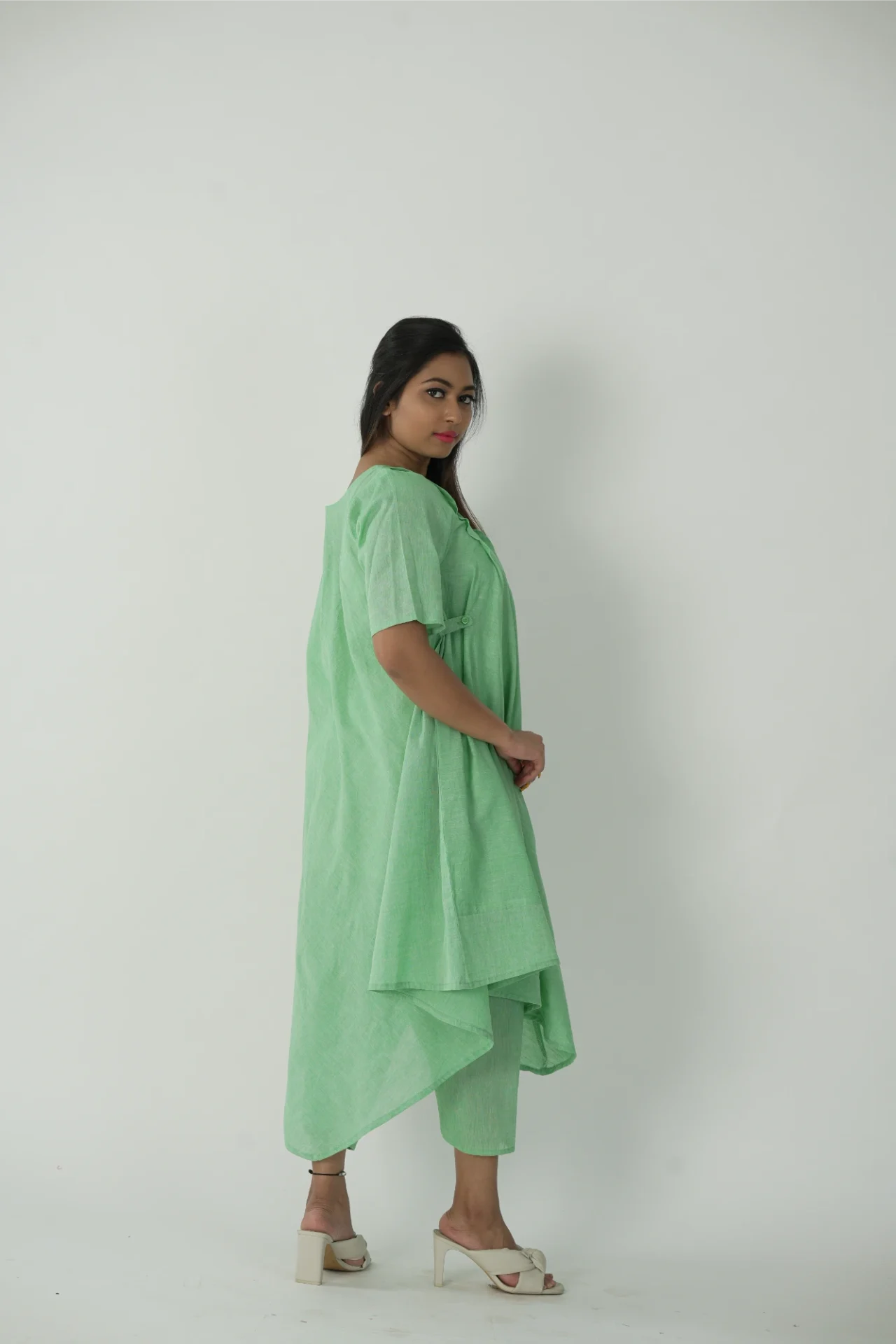 Green cotton co-ord set ( summer wear)