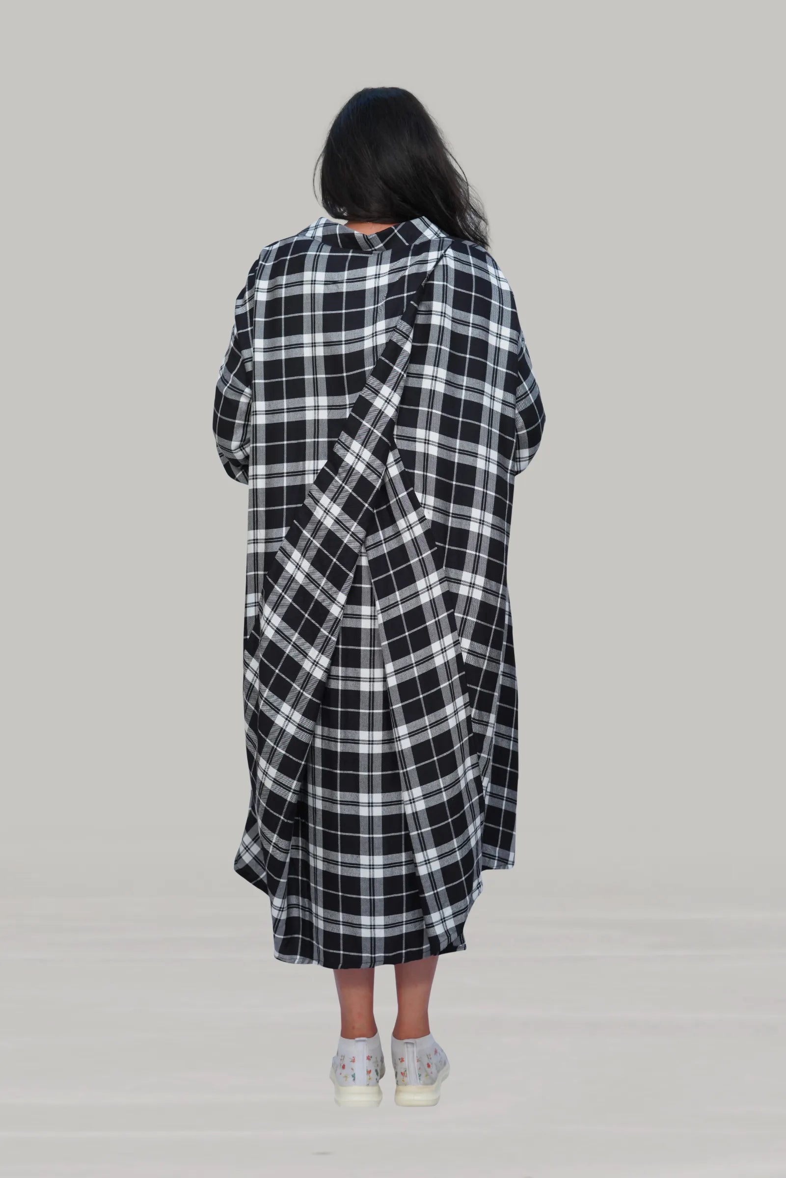 Black and white checks Dress